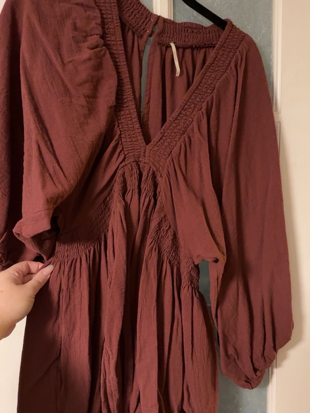 Free People Rust Red Mini Dress